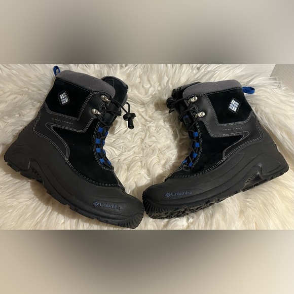 Columbia Shoes - Columbia Boys Sz US 6  Black Omni Heat BY1290-010 Hiking Boots Unisex Clean !